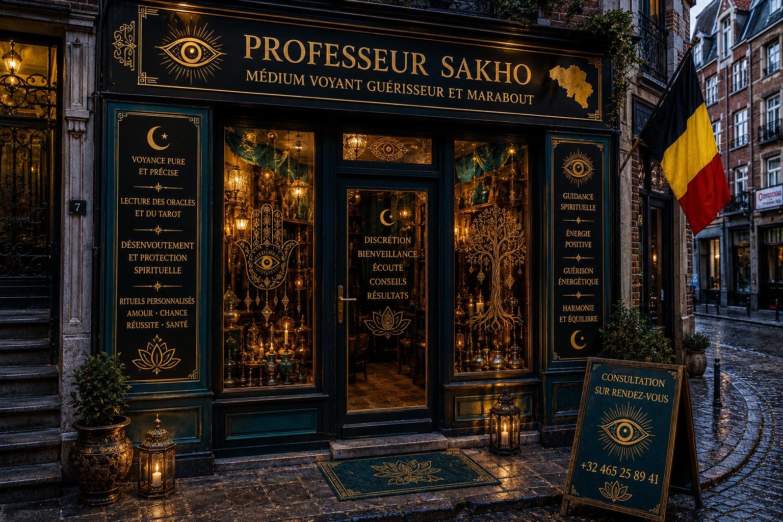 Devanture du cabinet du Professeur Sakho